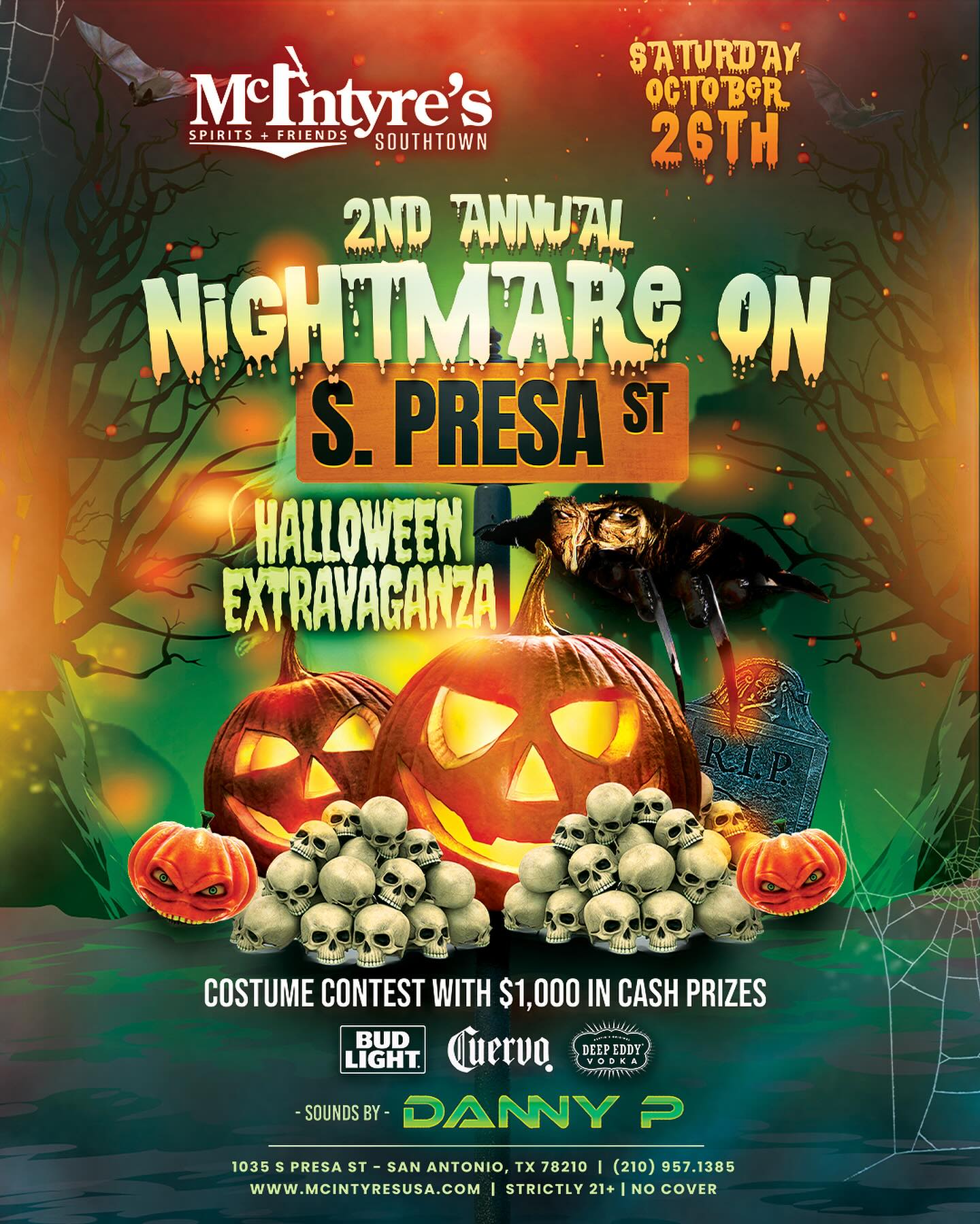 2nd Annual Nightmare on Presa St in San Antonio at McIntyre's