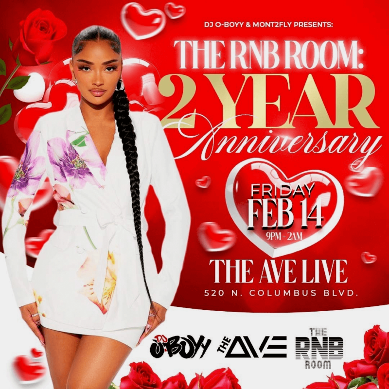 The RnB Room 2 Yr Anniversary in Philadelphia at The Ave