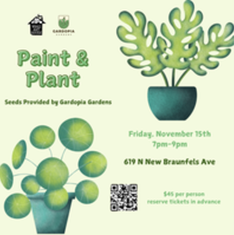 Paint and Plant in San Antonio at Gardopia Gardens