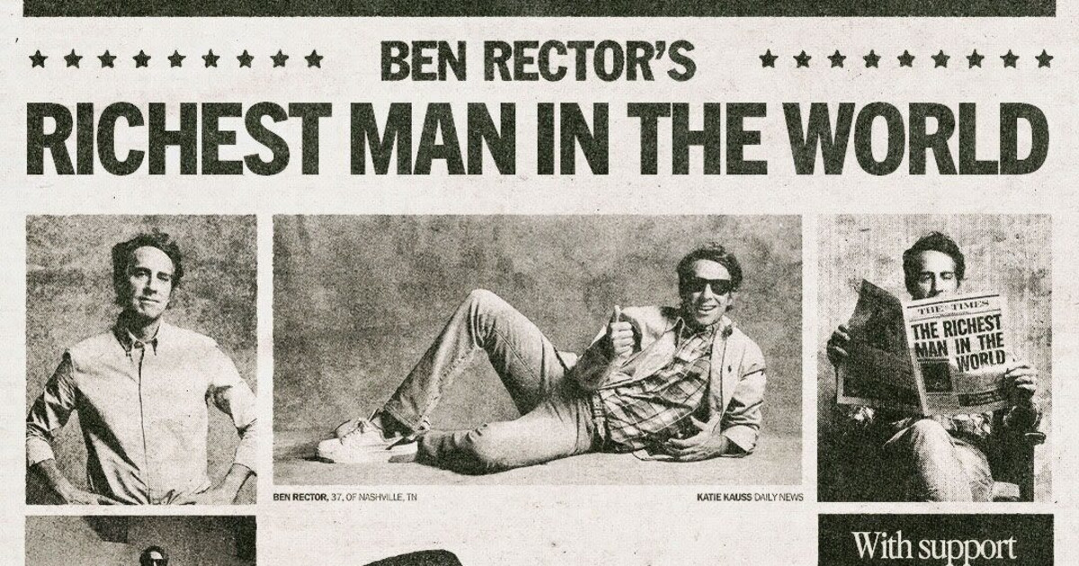 Ben Rector: The Richest Man In The World Tour in Fort Worth at