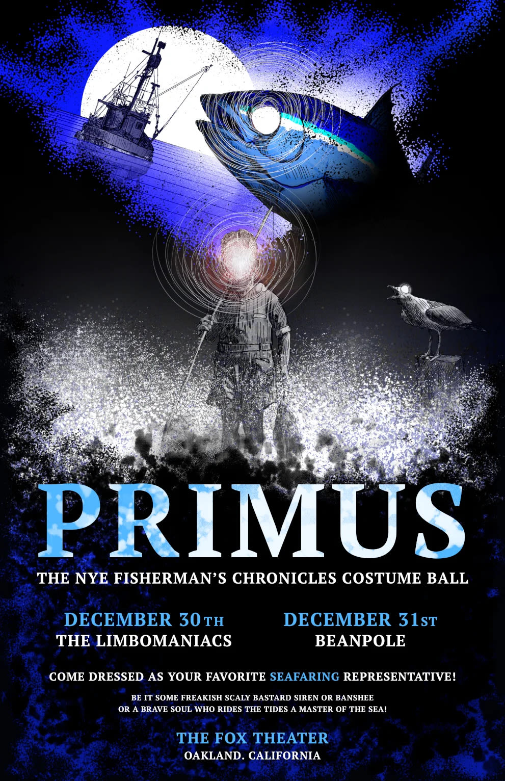 Primus, Limbomaniacs in Oakland at Fox Theater