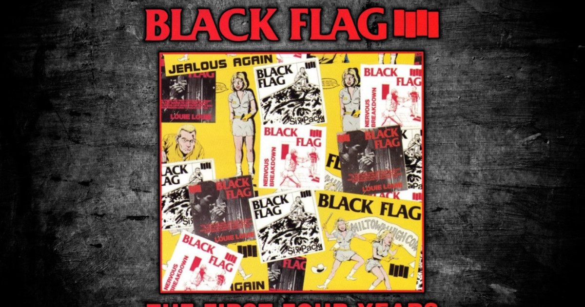 アート・デザイン・音楽 LARGER THAN LIFE Black Flag Memorabilla Black Flag, UXA, Adolescents, and Screws at Baces Hall, Los