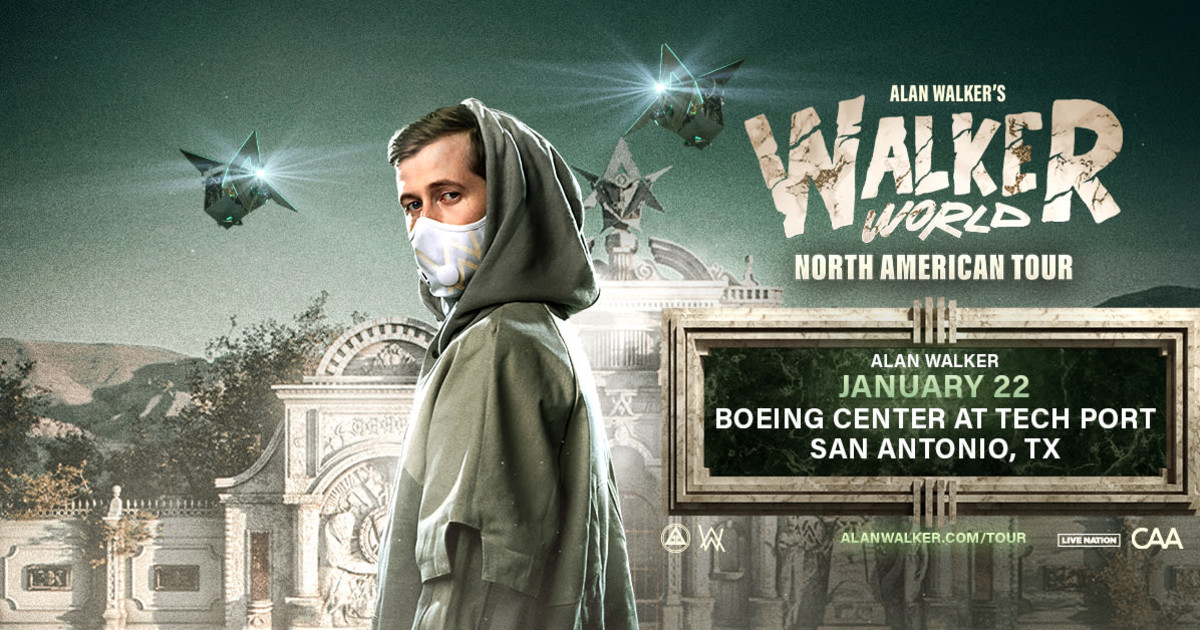 Alan Walker in San Antonio at Boeing Center at Tech Port