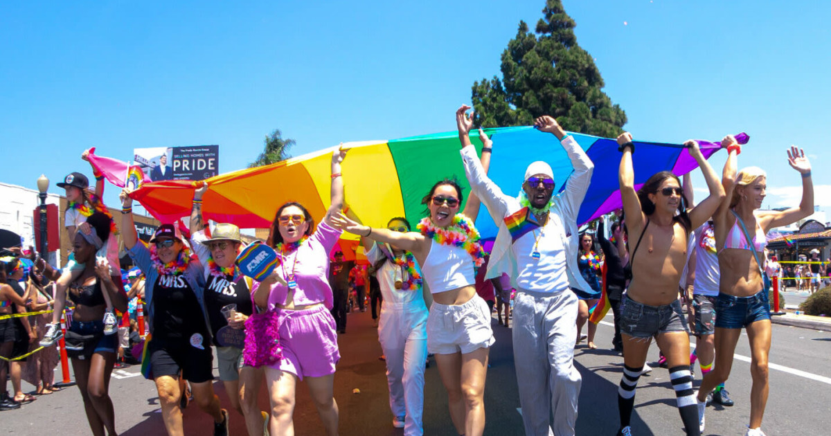 San Diego Pride Parade in San Diego at Hillcrest to San Diego Pride