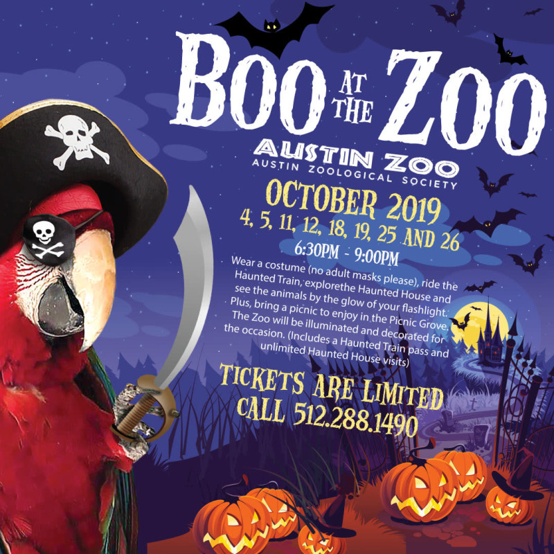 Boo at the Zoo in Austin at Austin Zoo & Animal Sanctuary