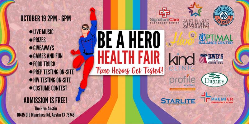 Be A Hero Health Fair In Austin At The Hive
