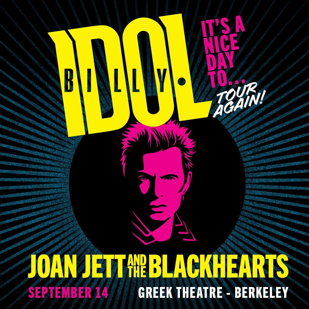 Billy Idol with Joan Jett & the Blackhearts in Berkeley at Greek