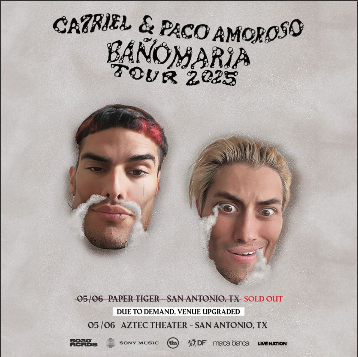 CA7RIEL & Paco Amoroso in San Antonio at Aztec Theatre