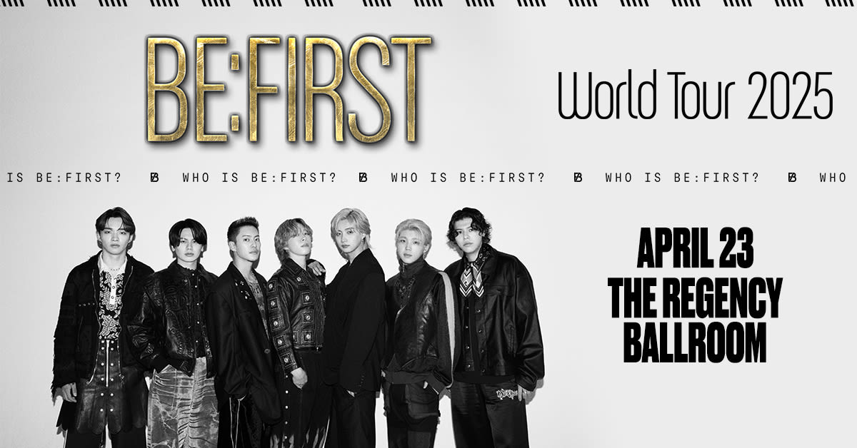 Be:First in San Francisco at The Regency Ballroom