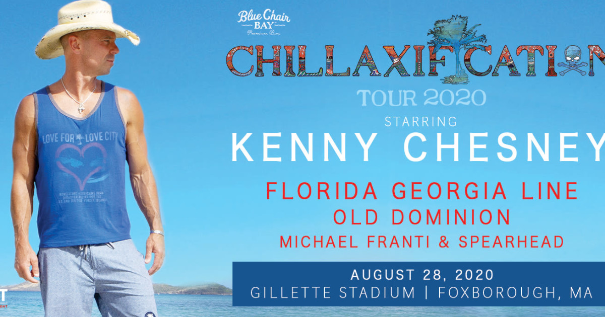 Kenny Chesney Chillaxification Tour 2020 Postponed in