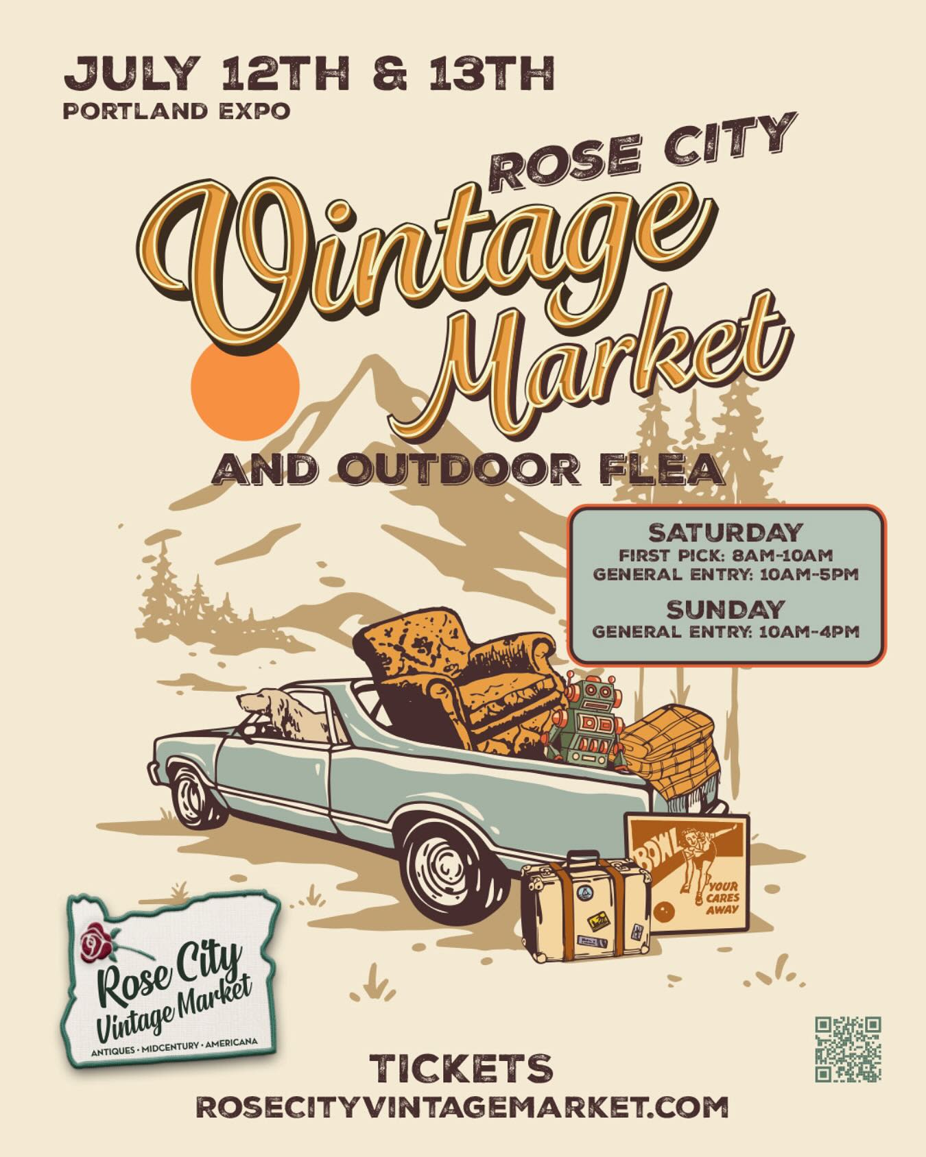 Rose City Vintage Market in Portland at Portland Exposition