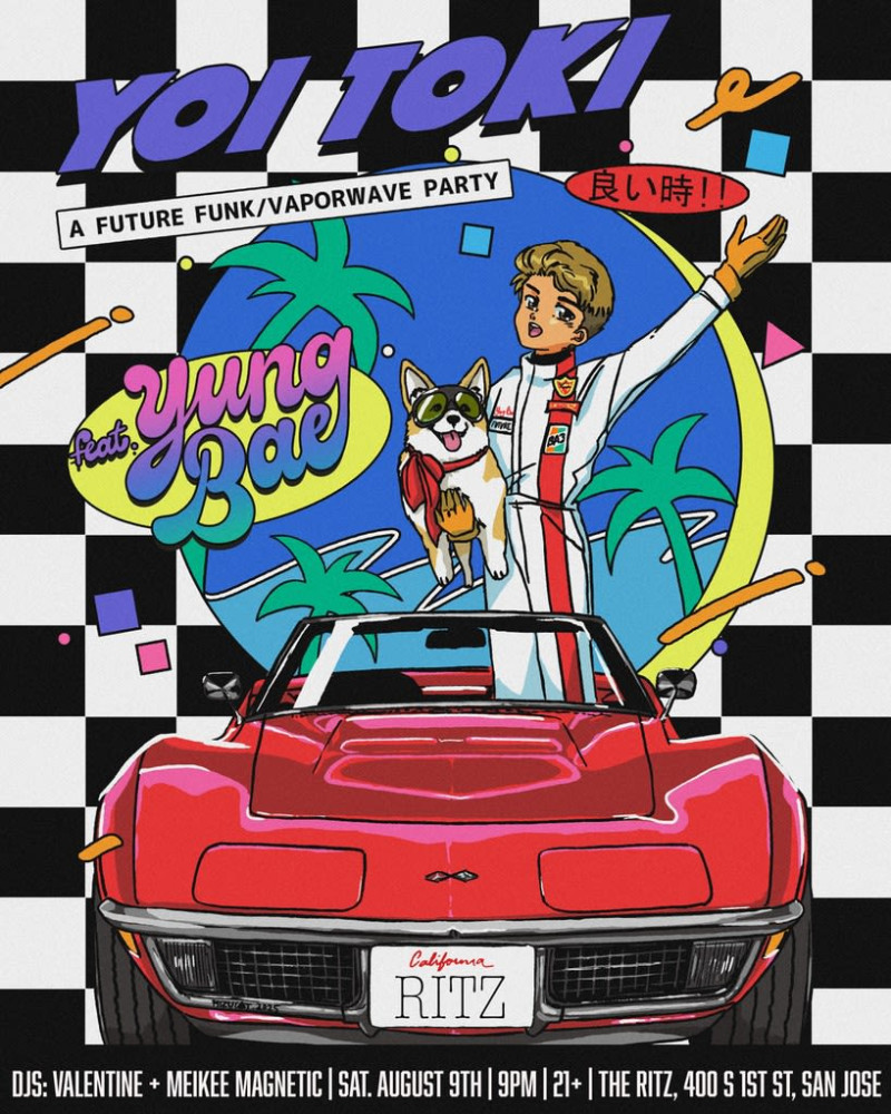 Yoi Toki 'Yung Bae' A Future Funk/Vaporwave Party in San Jose at