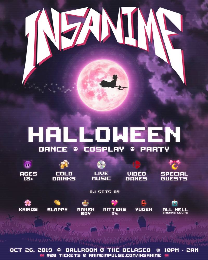 Insanime Mystic Mayhem Halloween 2019 In Los Angeles At The