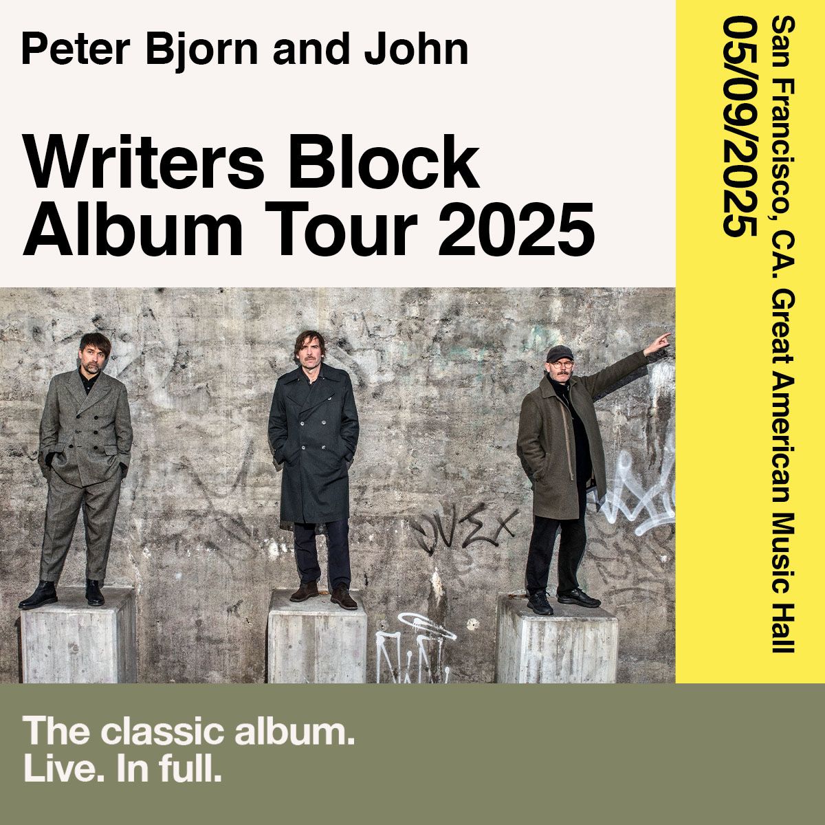 Peter Bjorn and John in San Francisco at Great American Music Hall