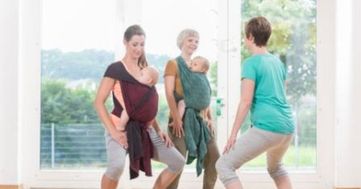 Babywearing Barre Fitness Workout For New Moms in Austin at