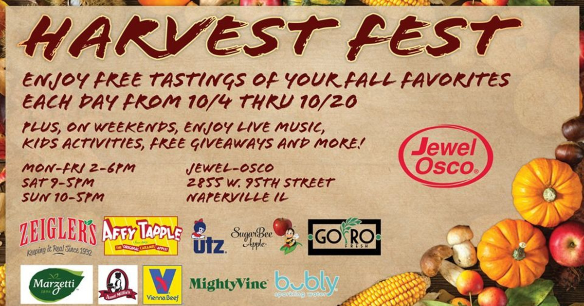 Fall Harvest Fest In Naperville At Jewel Osco In Naperville