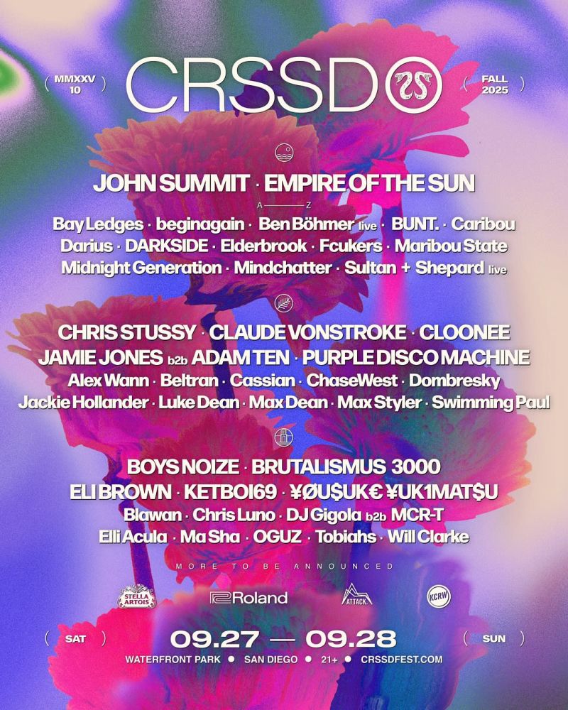 Crssd festival fall 25 in san diego at waterfront park