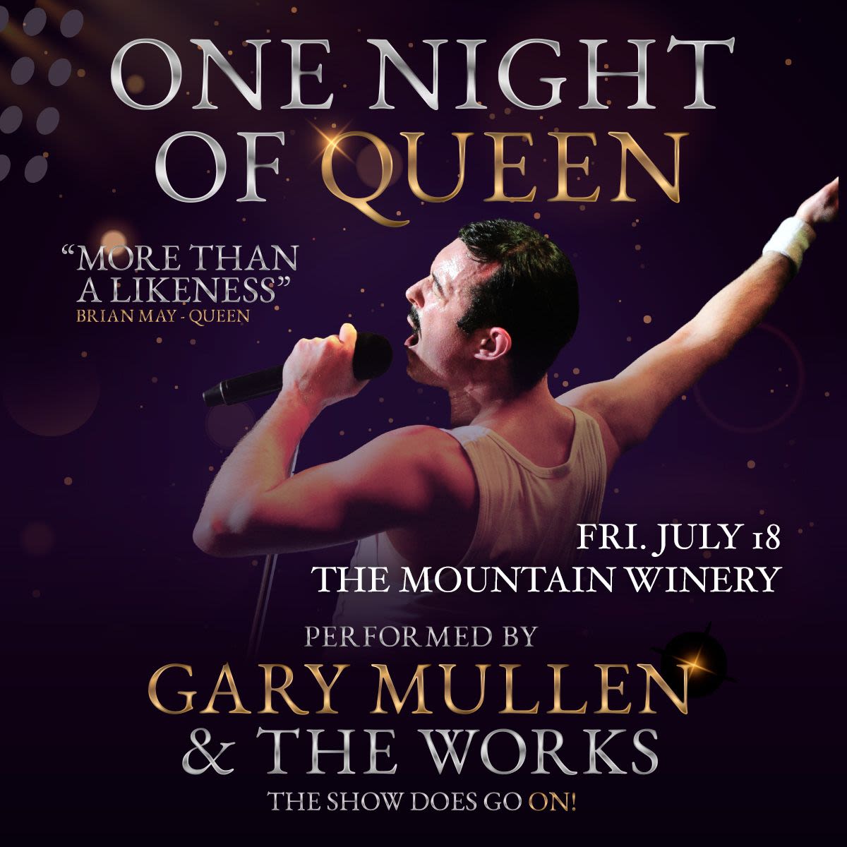 One Night of Queen in Saratoga at The Mountain Winery