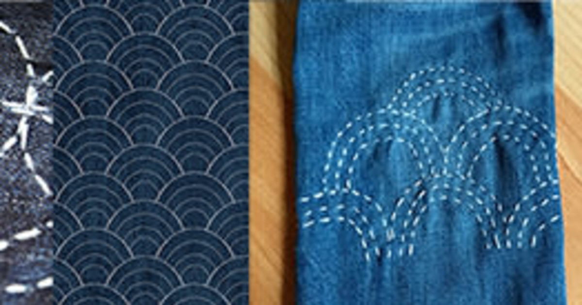 Sashiko Mending Learn Japanese Embroidery For Decoration And