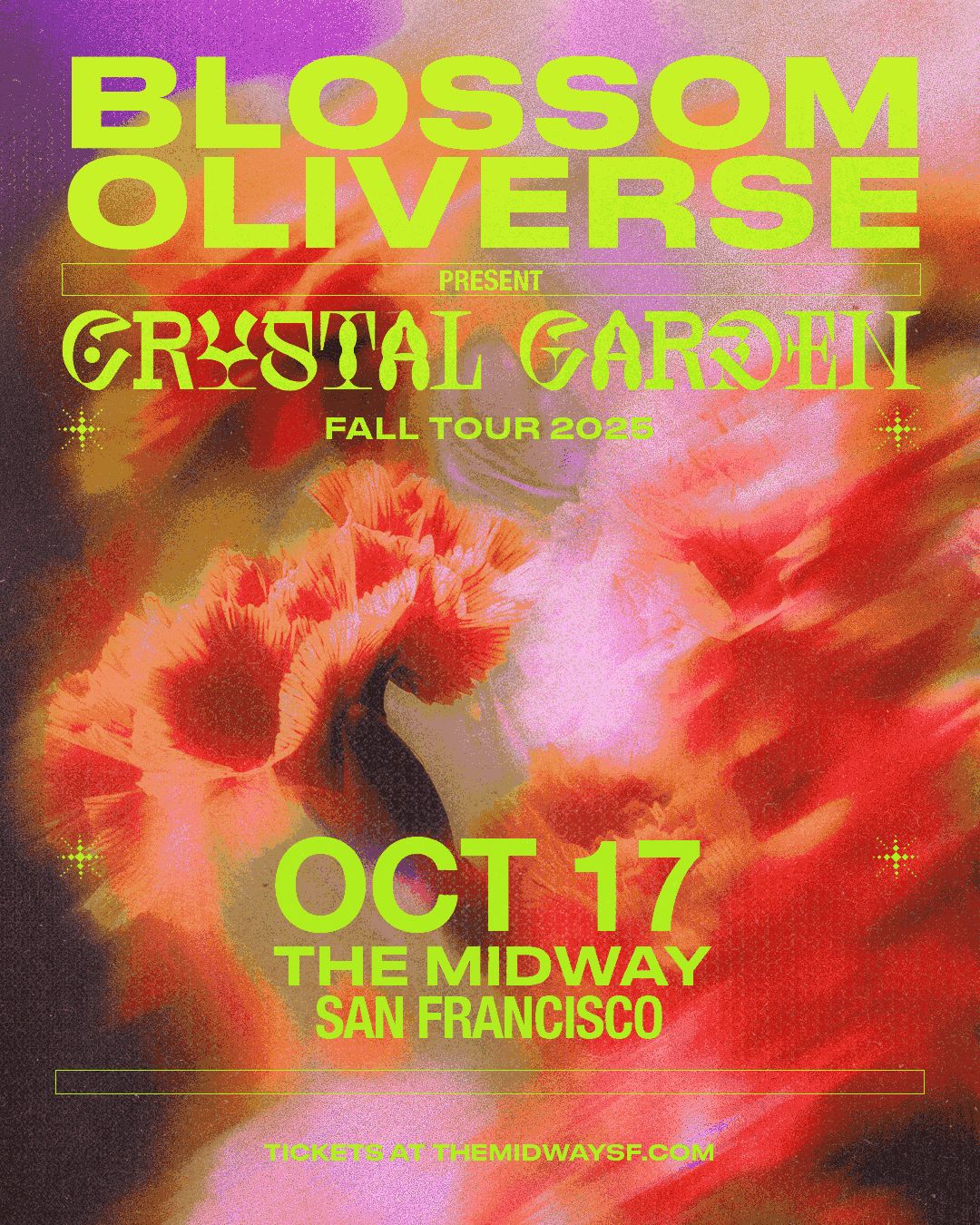 Blossom and Oliverse, San Francisco, Concerts