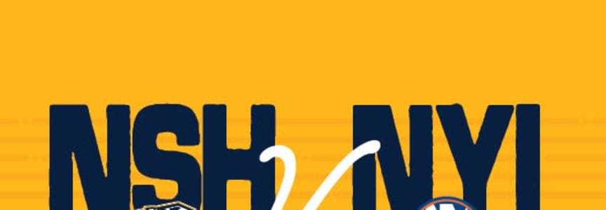 Nashville Predators vs New York Islanders at Bridgestone Arena in Nashville, TN