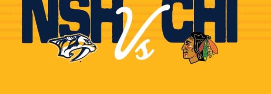 Nashville Predators vs Chicago Blackhawks at Bridgestone Arena in Nashville, TN