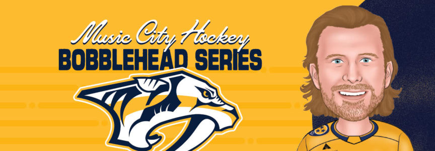 Nashville Predators vs Edmonton Oilers, Music City Hockey Bobblehead Series at Bridgestone Arena in Nashville, TN