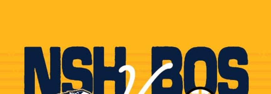 Nashville Predators vs Boston Bruins at Bridgestone Arena in Nashville, TN
