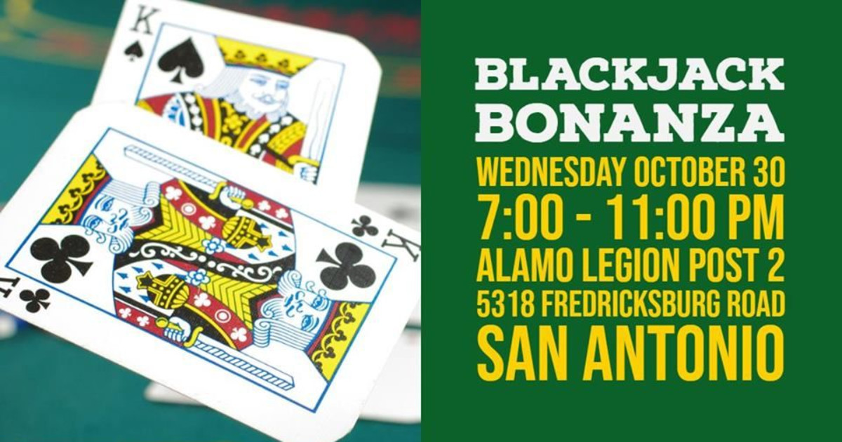 Blackjack Bonanza Fundraiser at Alamo Post 2 in San Antonio at