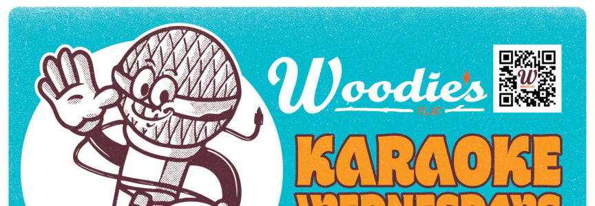 Karaoke at Woodie's Flat in Old Town
