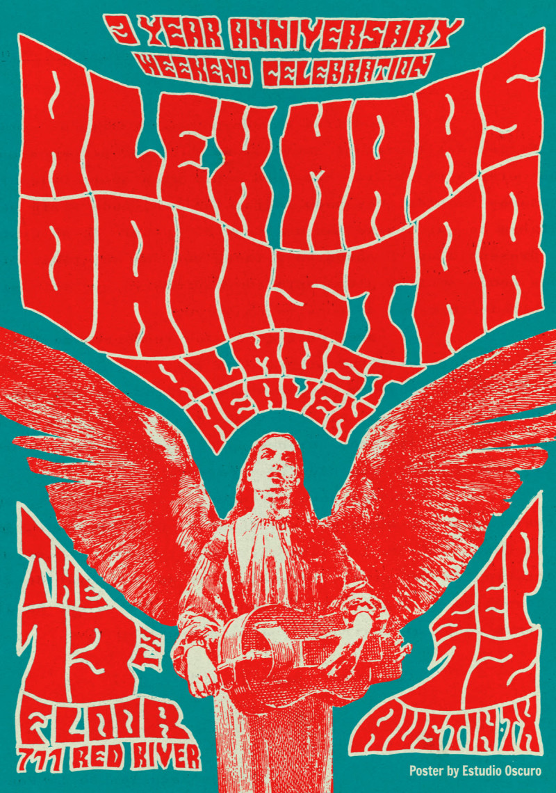 ALEX MAAS, DAIISTAR, ALMOST HEAVEN in Austin at The 13th Floor