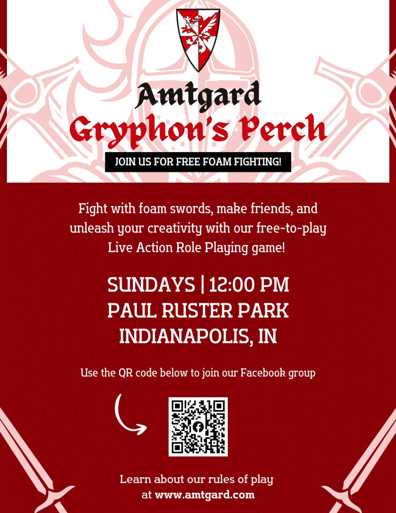 Paul Ruster Pak LARP - RPG Boffer Sport in Indianapolis at Paul Ruster Park