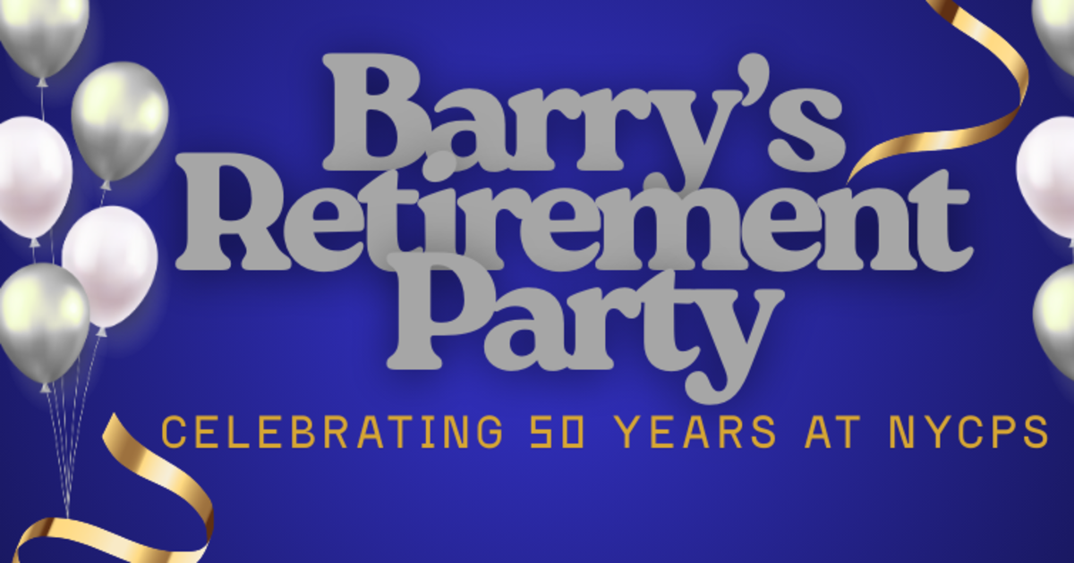 Barry Rivers' Retirement Celebration in NYC at Hopkins Center