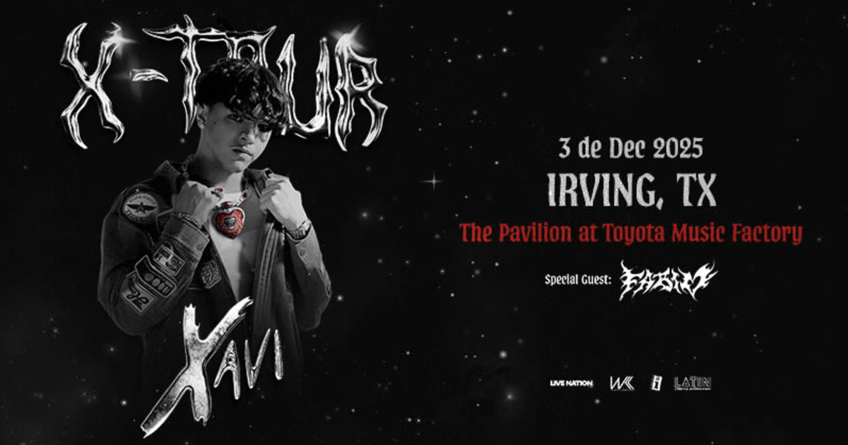 Xavi: X-Tour in Irving at The Pavilion at Toyota Music Factory