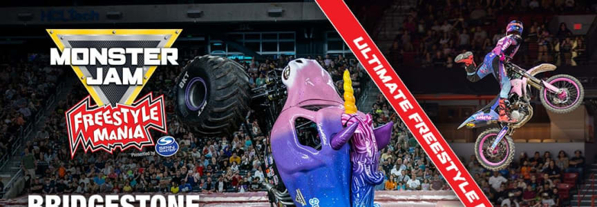 Monster Jam Freestyle Mania at Bridgestone Arena in Nashville, TN