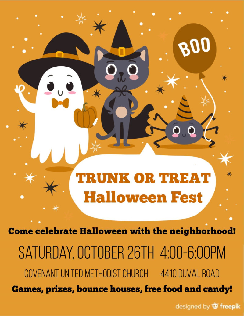 Trunk Or Treat Halloween Fest In Austin At Covenant United
