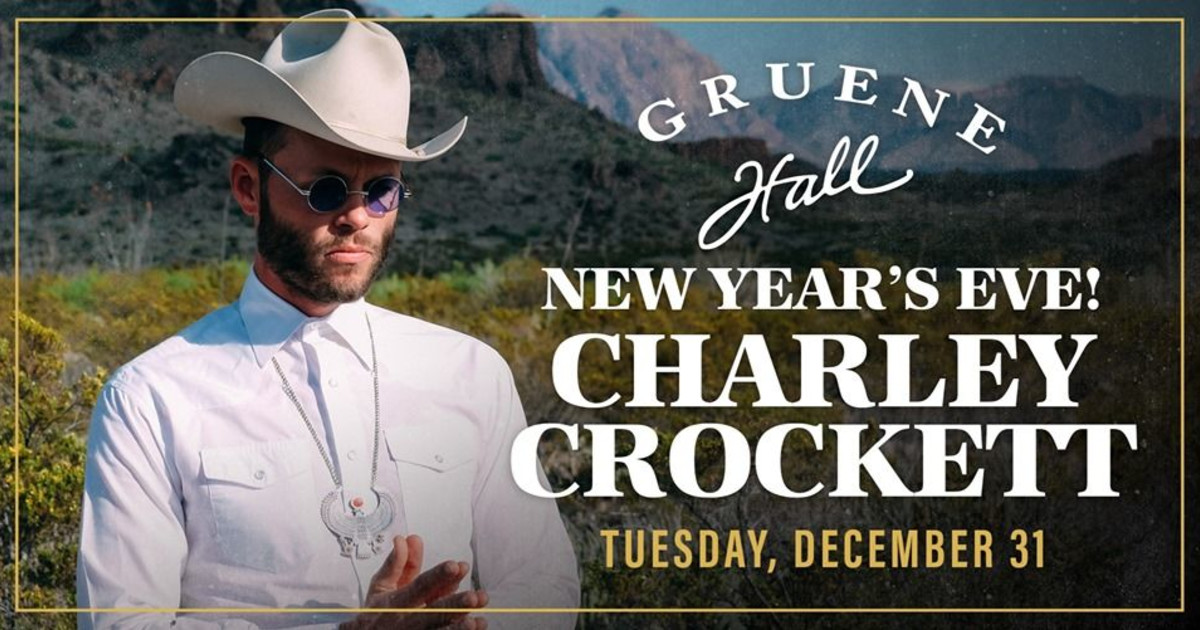 New Year's Eve with Charley Crockett Live at Gruene Hall in New
