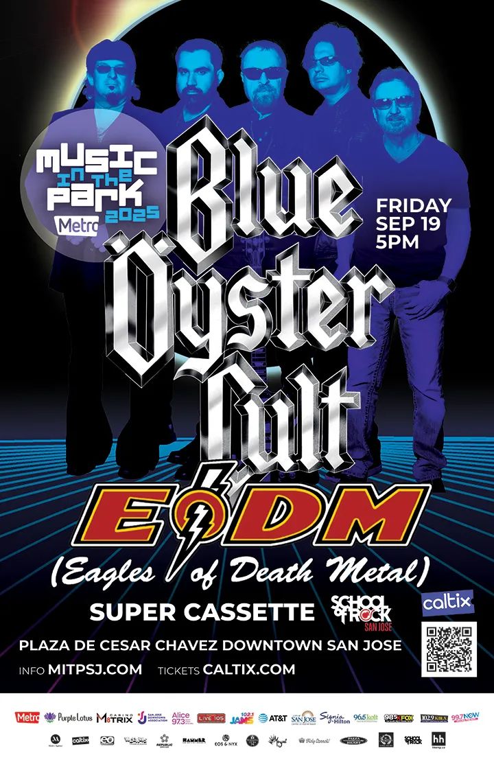 Blue Öyster Cult w/ Eagles of Death Metal in San Jose at Plaza de