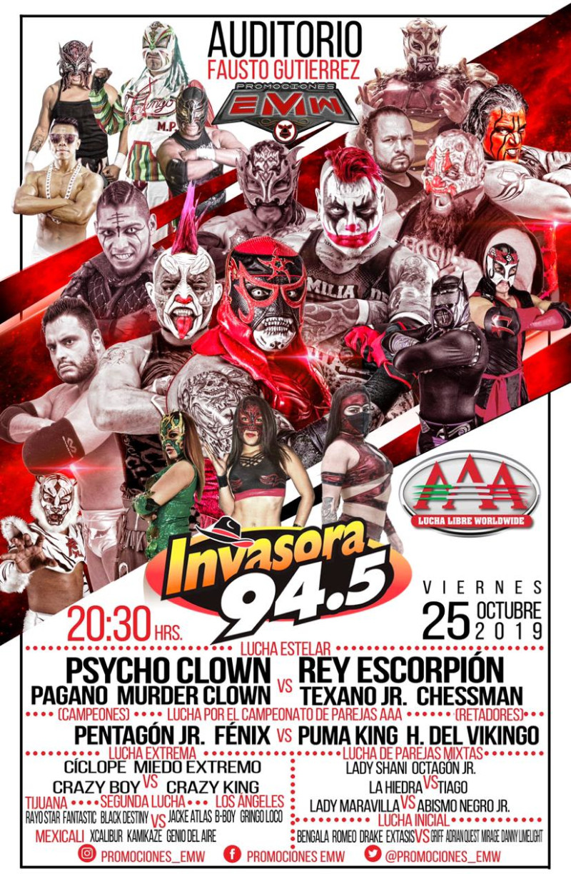 Lucha Libre AAA Worldwide en Tijuana en Auditorio Municipal de