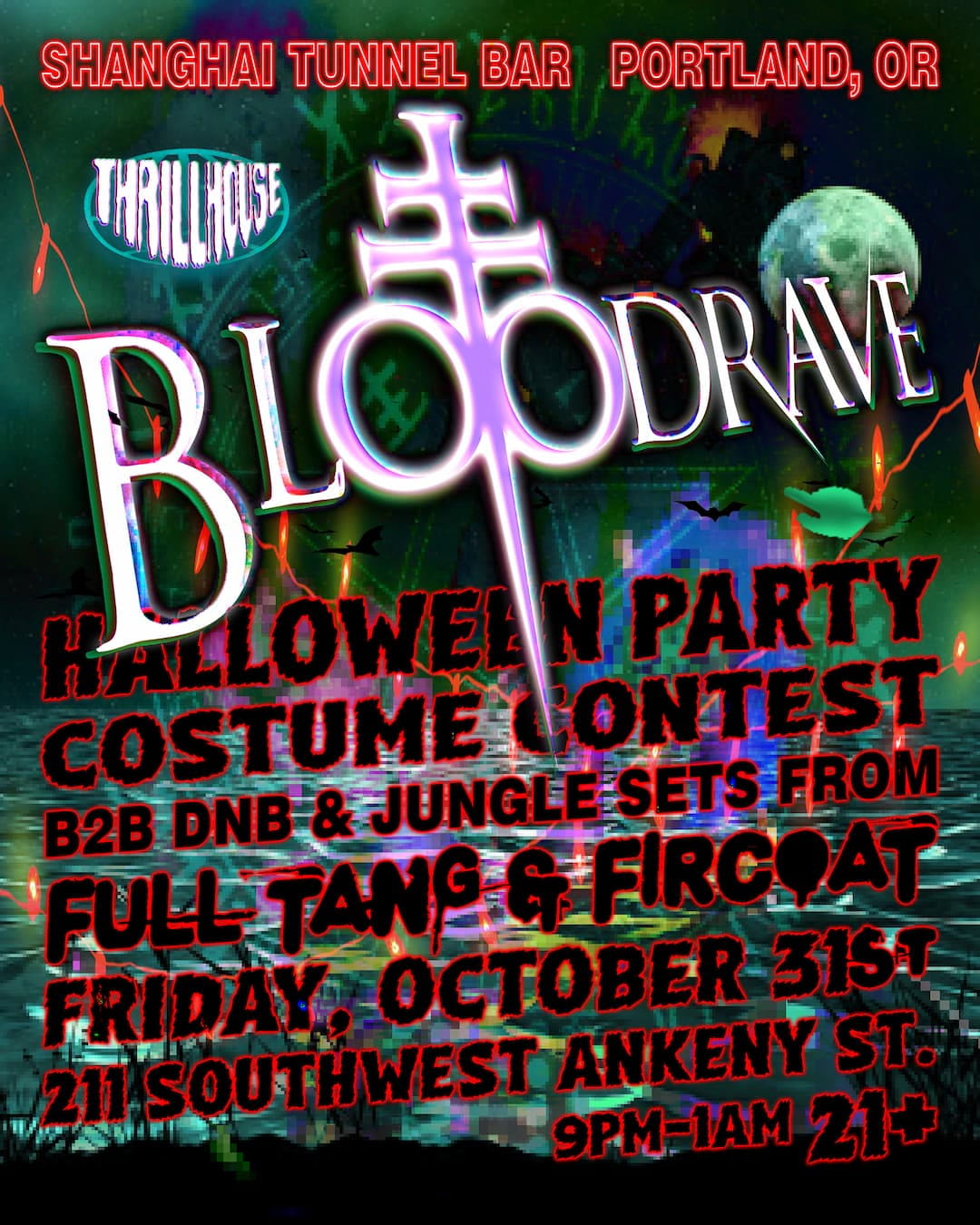 Portland Rave Blood Rave: Halloween Party in portland at Shanghai Tunnel
