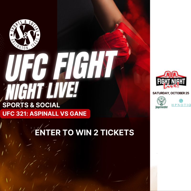 Fight Night Live! UFC 321 Aspinall vs Gane in Arlington at