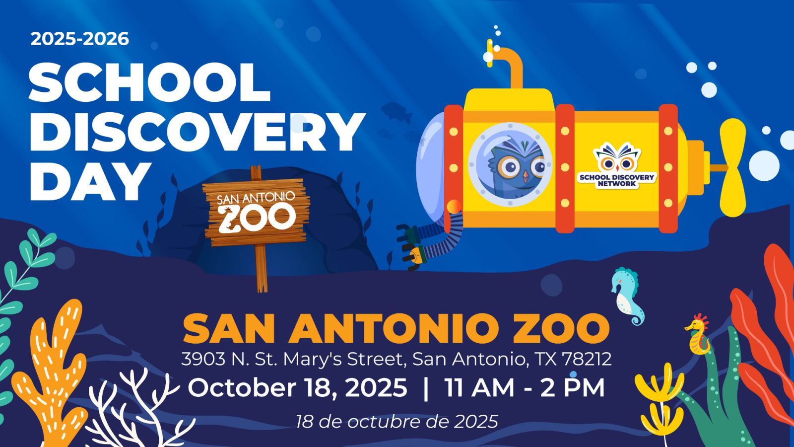School Discovery Day at the San Antonio Zoo in San Antonio at San