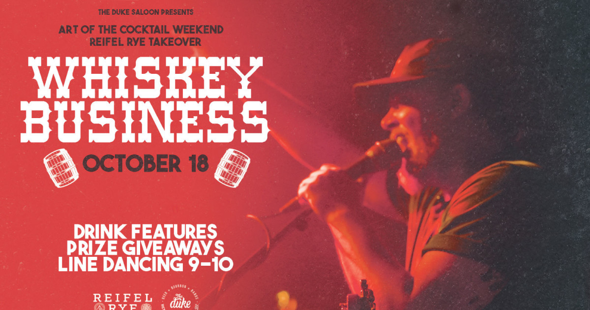 Art Of The Cocktail Reifel Rye Takeover in Victoria at The Duke