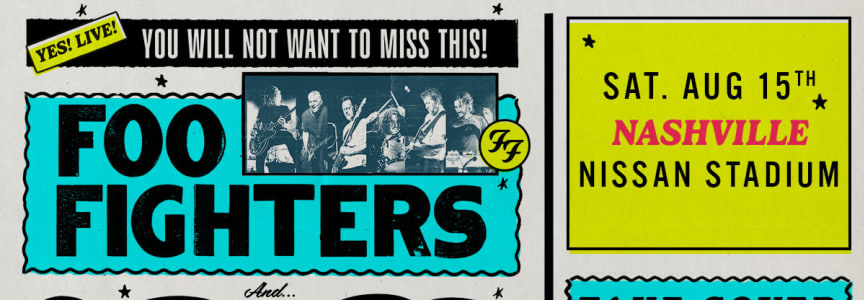 Foo Fighters Take Cover Tour 2026