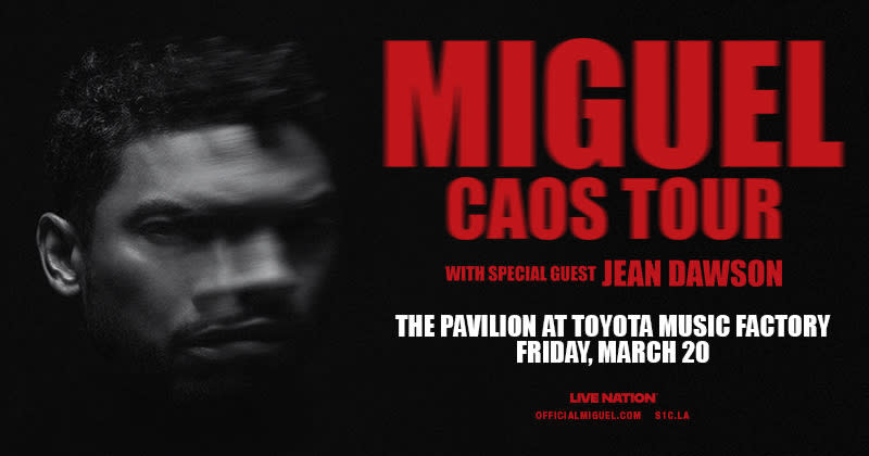 Miguel: CAOS Tour in Irving at The Pavilion at Toyota Music
