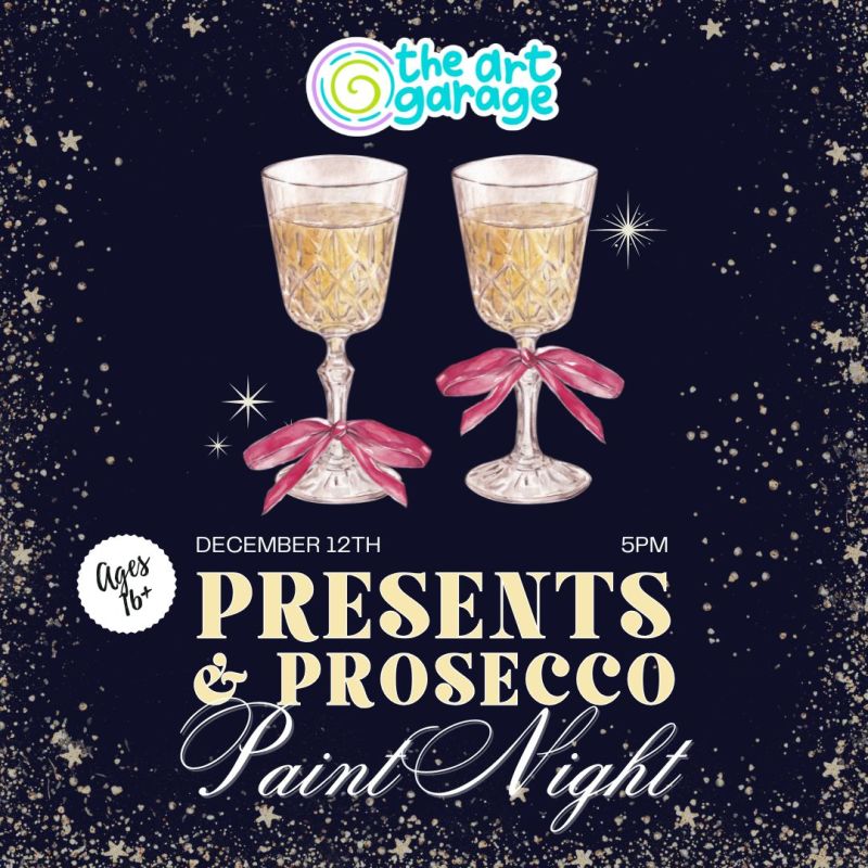 Presents & Prosecco Paint Night at Oak Hill