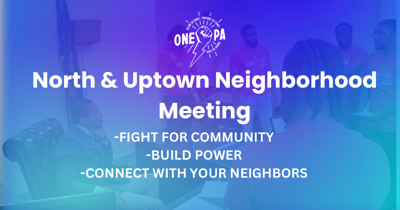 Uptown Neighborhood Chapter Meeting