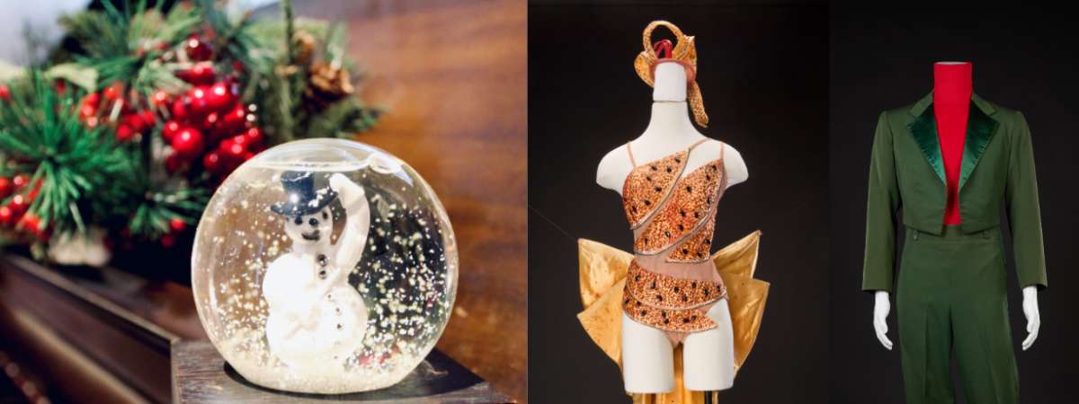 White Christmas Artifact Display