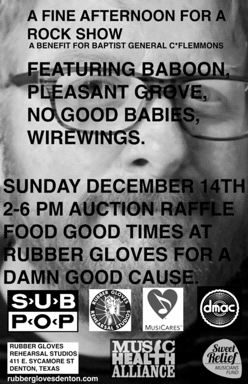 A Fine Afternoon for a Rock Show w/ Baboon | Pleasant Grove | No Good Babies | Wirewings [Showroom]