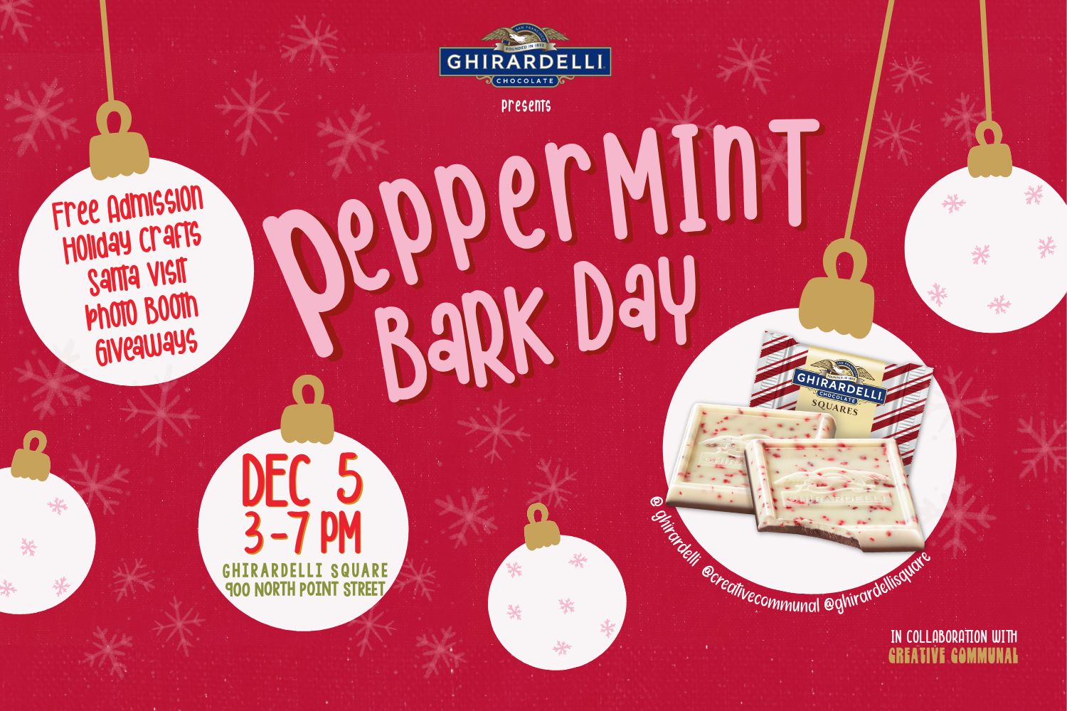 Ghirardelli Peppermint Bark Day 2025 in San Francisco at